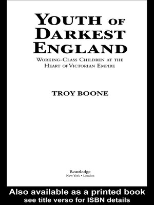 cover image of Youth of Darkest England